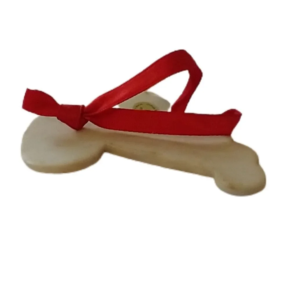 ‎Russ Berrie Sled Ornament Porcelain Christmas Holiday Farmhouse Country Retro